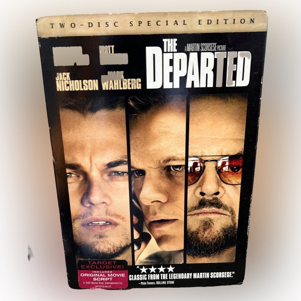 The departed dvd with script 2 disk special